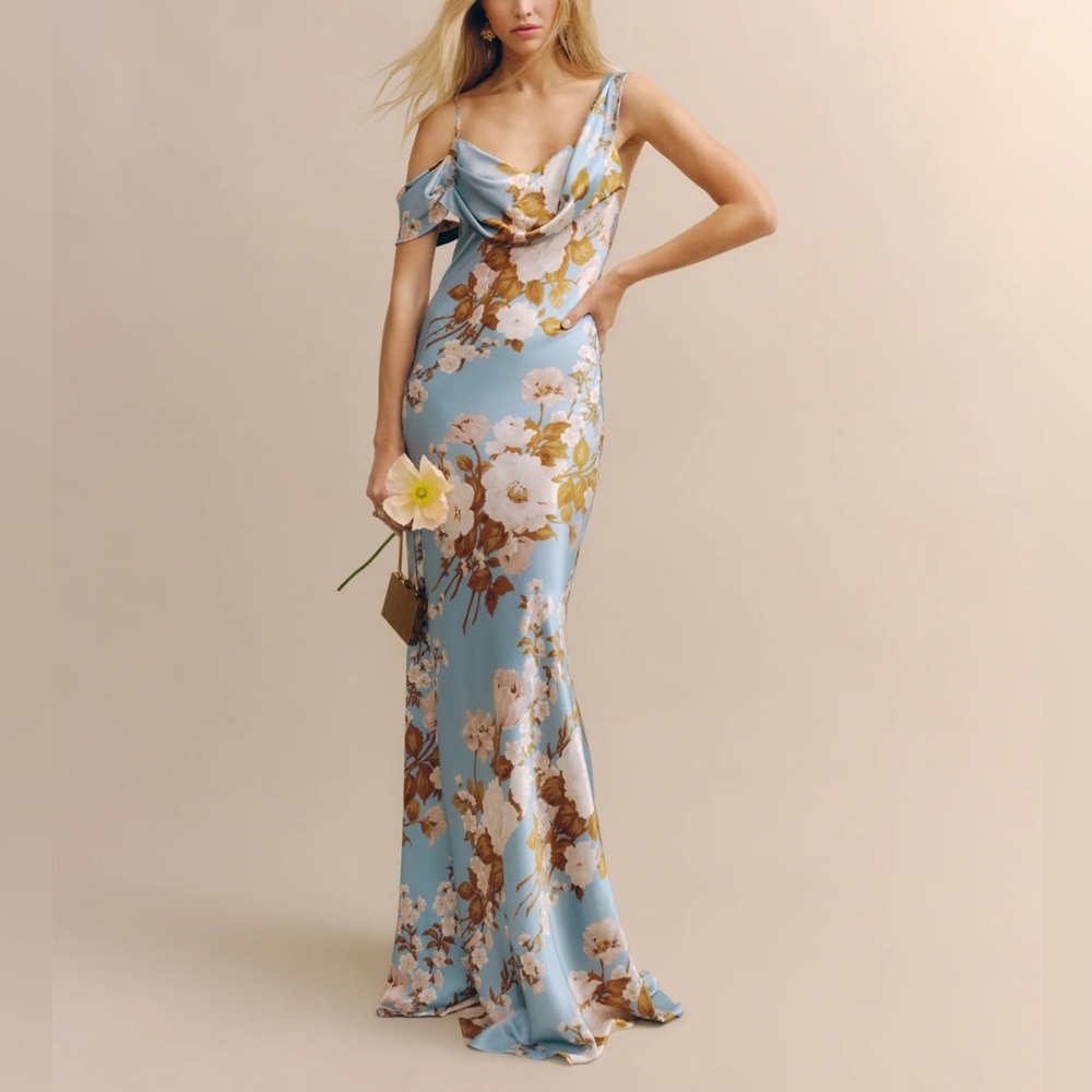 REFORMATION Ronda Silk Dress